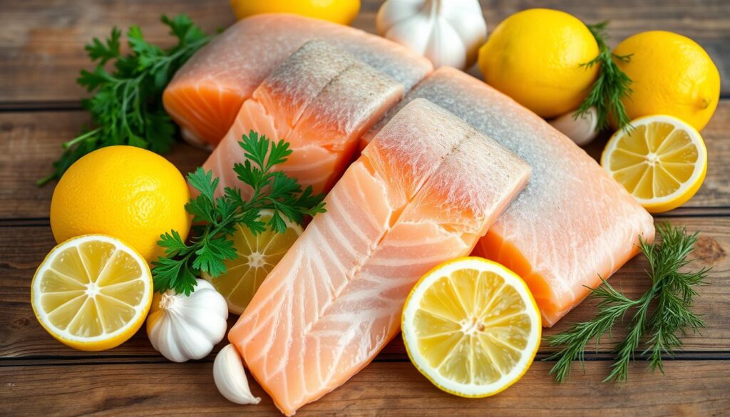 Fresh Salmon Ingredients