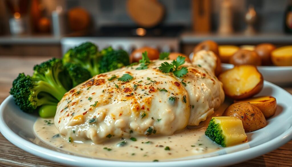 Garlic Parmesan Crock Pot Chicken