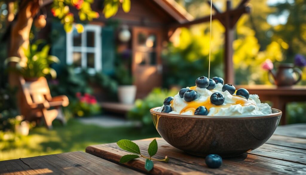 blueberry cottage cheese breakfast