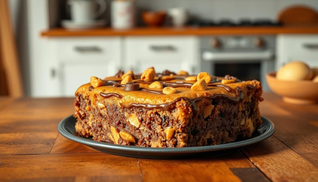 Chocolate Peanut Butter Dump Cake