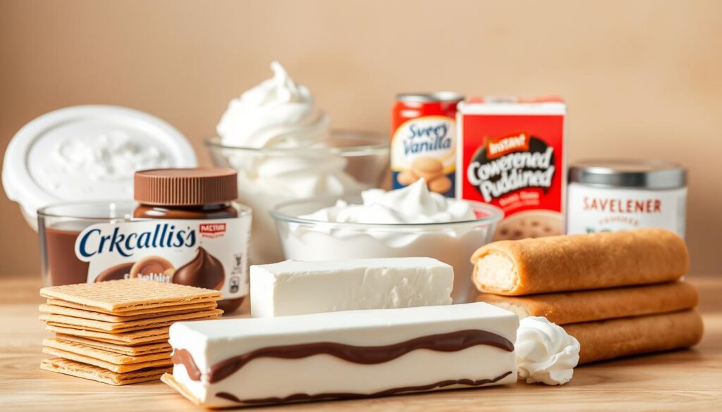 No-Bake Chocolate Éclair Cake Ingredients